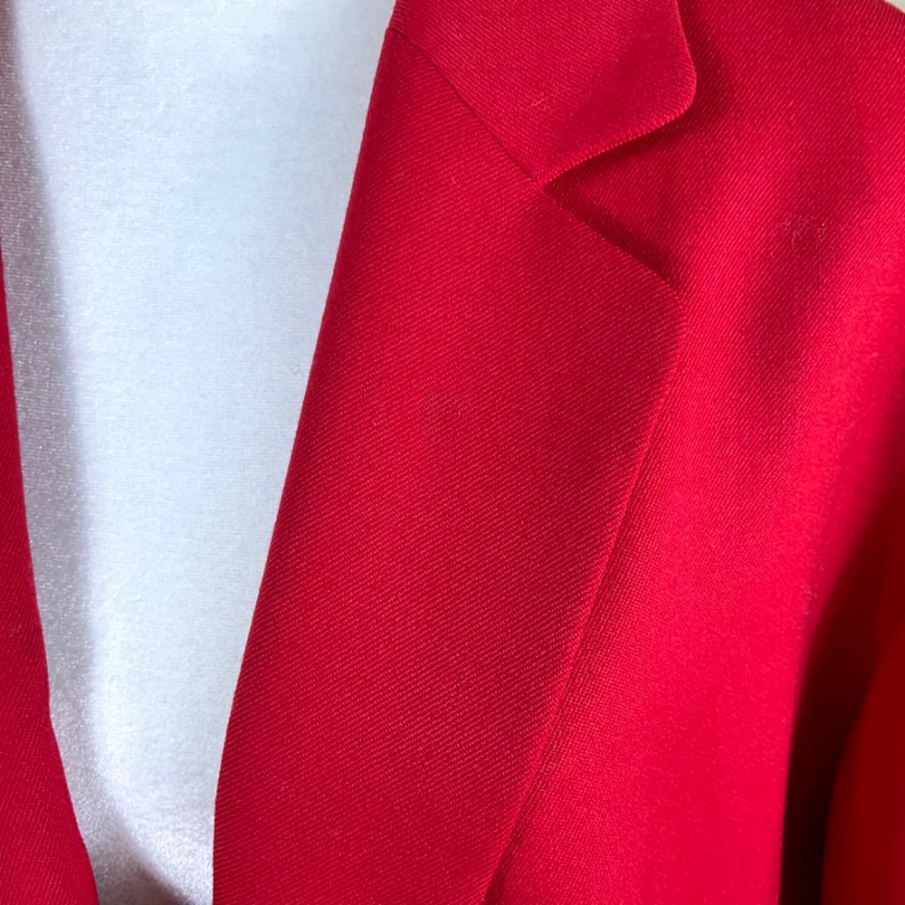 Pendleton Blazer Wool Red Single Breasted Plus (1… - image 10